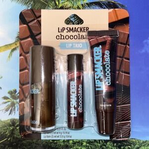 Lip Smacker Chocolate Lip Trio Set Lip Oil and Balms New